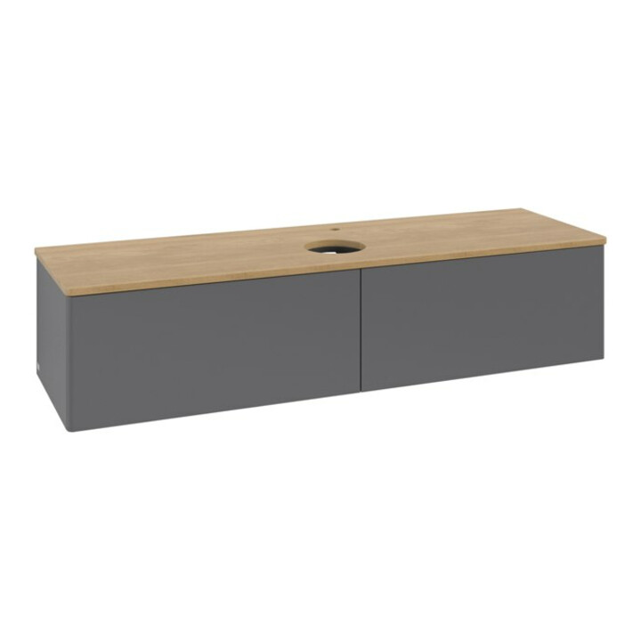 V&B Waschtischunterschrank ohne Frontstruktur -Beleuchtung Antao 160x50cm, HL, WBP hon. Oa, A m Lac