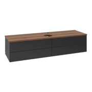 V&B Waschtischunterschrank ohne Frontstruktur -Beleuchtung Antao 160x50cm, HL, WBP w. wal, bla m Lac