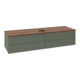 V&B Waschtischunterschrank ohne Frontstruktur -Beleuchtung Antao 160x50cm, HL, WBP w. wal, lea gre. m Lac