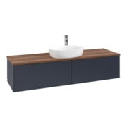 V&B Waschtischunterschrank ohne Frontstruktur -Beleuchtung Antao 160x50cm, HL, WBP w. wal, md bl. m Lac-3
