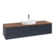 V&B Waschtischunterschrank ohne Frontstruktur -Beleuchtung Antao 160x50cm, HL, WBP w. wal, md bl. m Lac-3