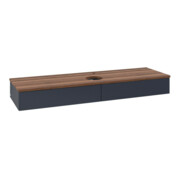 V&B Waschtischunterschrank ohne Frontstruktur -Beleuchtung Antao 160x50cm, HL, WBP w. wal, md bl. m Lac