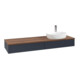 V&B Waschtischunterschrank ohne Frontstruktur -Beleuchtung Antao 160x50cm, HL, WBP w. wal, md bl. m Lac-1