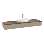 V&B Waschtischunterschrank ohne Frontstruktur -Beleuchtung Antao 160x50cm, HL, WBP w. wal, st. Gr m Lac