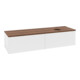 V&B Waschtischunterschrank ohne Frontstruktur -Beleuchtung Antao 160x50cm, HL, WBP w. wal, wh. m Lac-3