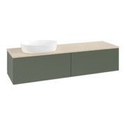 V&B Waschtischunterschrank ohne Frontstruktur -Beleuchtung Antao 160x50cm, WBP botti., lea gre. m Lac-3