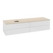 V&B Waschtischunterschrank ohne Frontstruktur -Beleuchtung Antao 160x50cm, WBP-farbe botti., glo wh. Lac