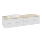 V&B Waschtischunterschrank ohne Frontstruktur -Beleuchtung Antao 160x50cm, WBP-farbe botti., glo wh. Lac-3