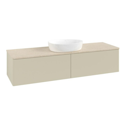 V&B Waschtischunterschrank ohne Frontstruktur -Beleuchtung Antao 160x50cm, WBP-farbe botti., si Gr m Lac