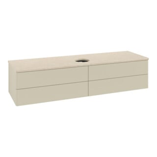 V&B Waschtischunterschrank ohne Frontstruktur -Beleuchtung Antao 160x50cm, WBP-farbe botti., si Gr m Lac
