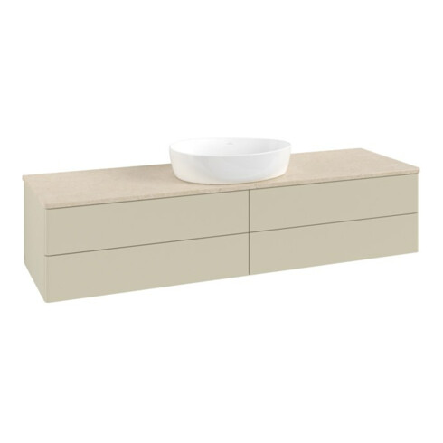 V&B Waschtischunterschrank ohne Frontstruktur -Beleuchtung Antao 160x50cm, WBP-farbe botti., si Gr m Lac