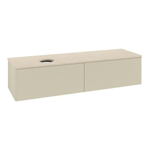 V&B Waschtischunterschrank ohne Frontstruktur -Beleuchtung Antao 160x50cm, WBP-farbe botti., si Gr m Lac