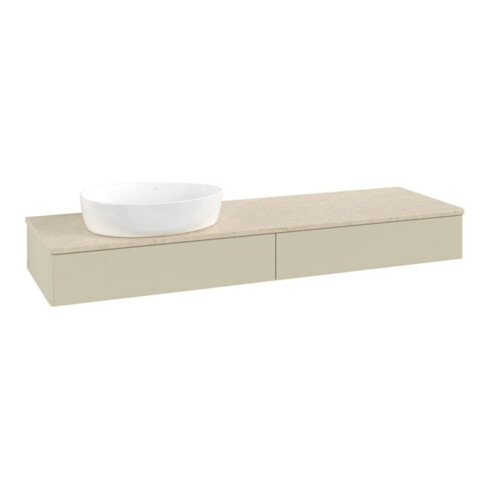 V&B Waschtischunterschrank ohne Frontstruktur -Beleuchtung Antao 160x50cm, WBP-farbe botti., si Gr m Lac