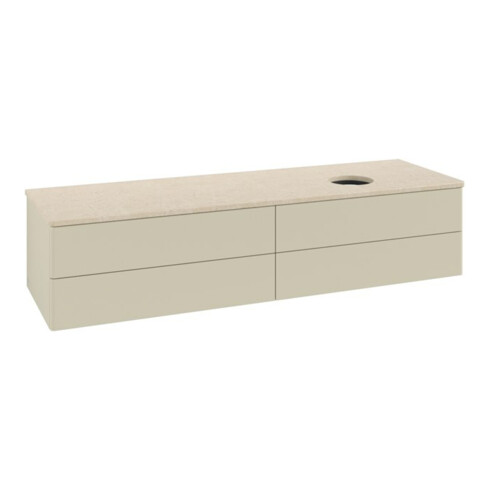V&B Waschtischunterschrank ohne Frontstruktur -Beleuchtung Antao 160x50cm, WBP-farbe botti., si Gr m Lac