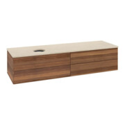 V&B Waschtischunterschrank ohne Frontstruktur -Beleuchtung Antao 160x50cm, WBP-farbe botti., warm walnut