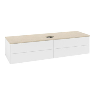 V&B Waschtischunterschrank ohne Frontstruktur -Beleuchtung Antao 160x50cm, WBP-farbe botti., wh. m Lac