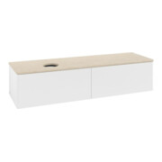 V&B Waschtischunterschrank ohne Frontstruktur -Beleuchtung Antao 160x50cm, WBP-farbe botti., wh. m Lac