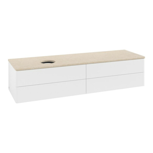 V&B Waschtischunterschrank ohne Frontstruktur -Beleuchtung Antao 160x50cm, WBP-farbe botti., wh. m Lac