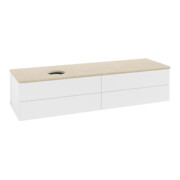 V&B Waschtischunterschrank ohne Frontstruktur -Beleuchtung Antao 160x50cm, WBP-farbe botti., wh. m Lac