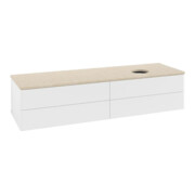 V&B Waschtischunterschrank ohne Frontstruktur -Beleuchtung Antao 160x50cm, WBP-farbe botti., wh. m Lac-3