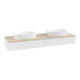 V&B Waschtischunterschrank ohne Frontstruktur -Beleuchtung Antao 160x50cm, WBP-farbe botti., wh. m Lac-1