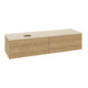 V&B Waschtischunterschrank ohne Frontstruktur -Beleuchtung Antao 160x50cm, WBP-farbe botticino, honey oak-3
