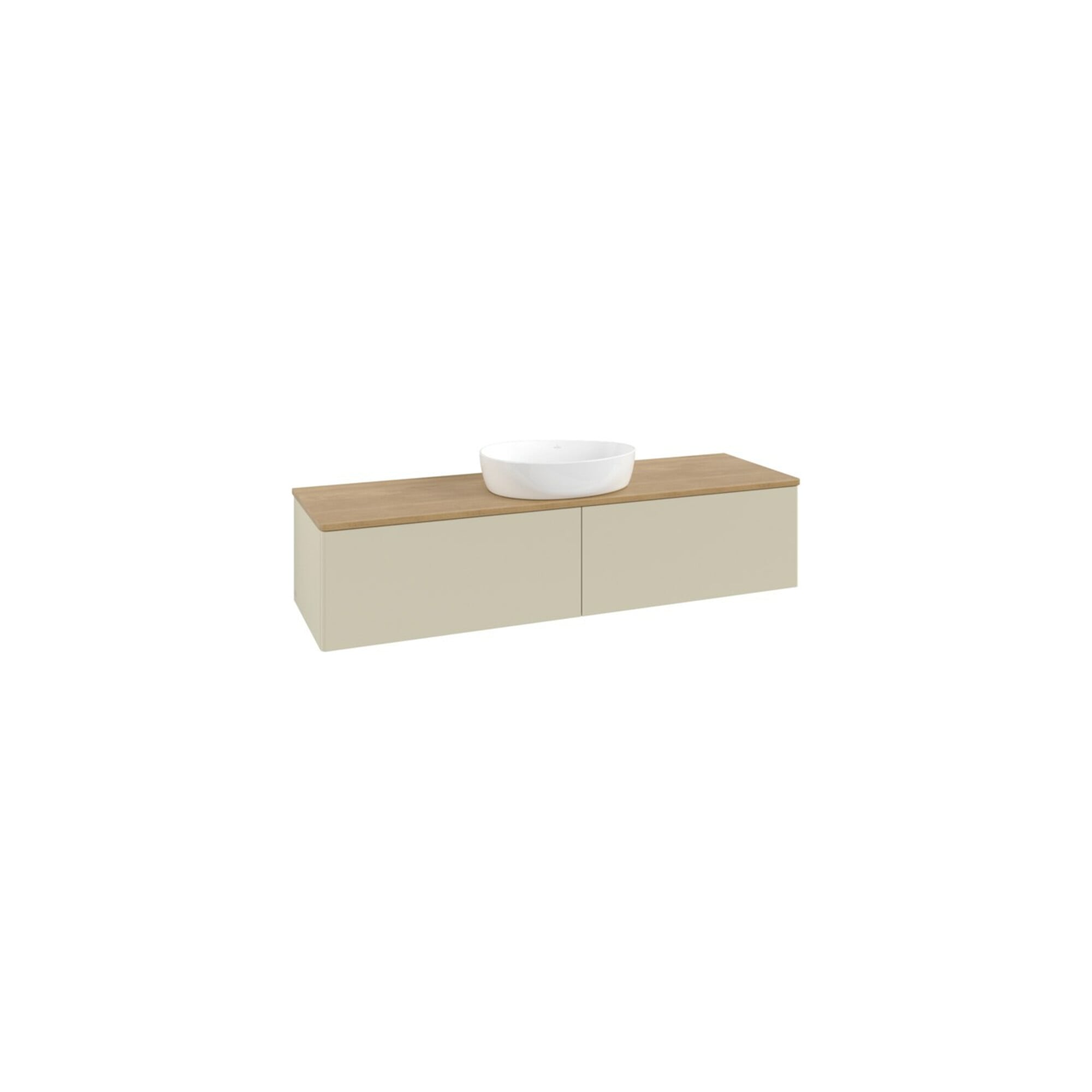 V&B Waschtischunterschrank ohne Frontstruktur -Beleuchtung Antao 160x50cm, WBP-farbe hon. Oa, si Gr m Lac ; Villeroy & Boch