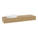 V&B Waschtischunterschrank ohne Frontstruktur -Beleuchtung Antao 160x50cm, WBP-farbe honey oak, honey oak-3