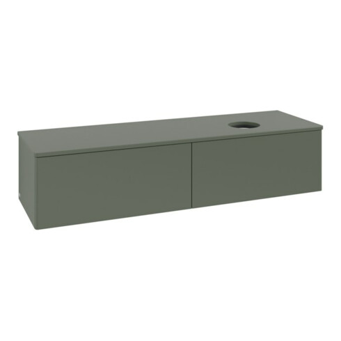 V&B Waschtischunterschrank ohne Frontstruktur -Beleuchtung Antao 160x50cm, WBP-farbe Lac, lea gre. m Lac