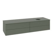 V&B Waschtischunterschrank ohne Frontstruktur -Beleuchtung Antao 160x50cm, WBP-farbe Lac, lea gre. m Lac