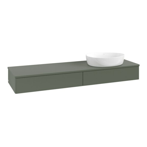 V&B Waschtischunterschrank ohne Frontstruktur -Beleuchtung Antao 160x50cm, WBP-farbe Lac, lea gre. m Lac