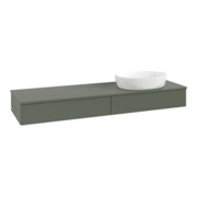 V&B Waschtischunterschrank ohne Frontstruktur -Beleuchtung Antao 160x50cm, WBP-farbe Lac, lea gre. m Lac