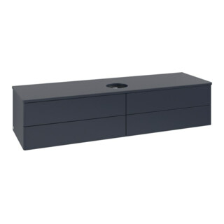 V&B Waschtischunterschrank ohne Frontstruktur -Beleuchtung Antao 160x50cm, WBP-farbe Lac, md bl. m Lac