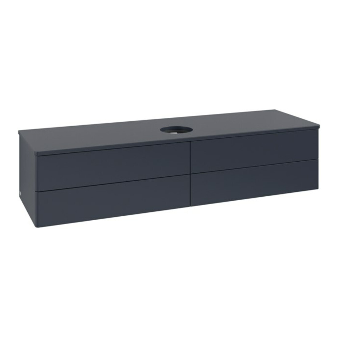 V&B Waschtischunterschrank ohne Frontstruktur -Beleuchtung Antao 160x50cm, WBP-farbe Lac, md bl. m Lac