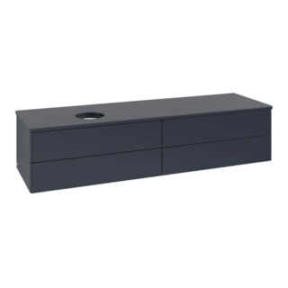 V&B Waschtischunterschrank ohne Frontstruktur -Beleuchtung Antao 160x50cm, WBP-farbe Lac, md bl. m Lac