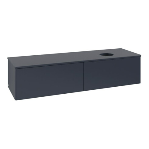 V&B Waschtischunterschrank ohne Frontstruktur -Beleuchtung Antao 160x50cm, WBP-farbe Lac, md bl. m Lac