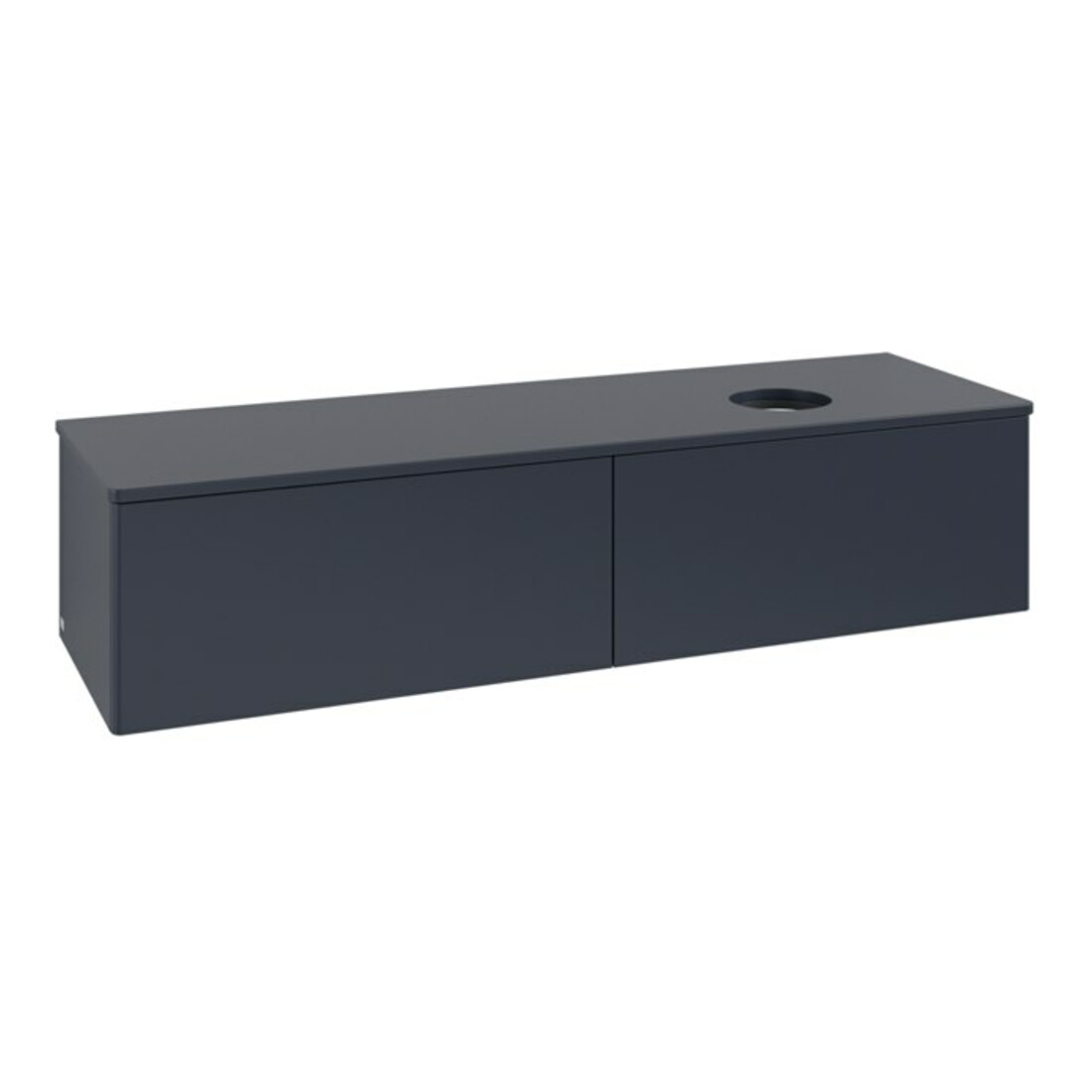 V&B Waschtischunterschrank ohne Frontstruktur -Beleuchtung Antao 160x50cm, WBP-farbe Lac, md bl. m Lac