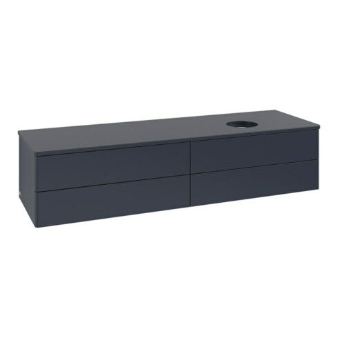 V&B Waschtischunterschrank ohne Frontstruktur -Beleuchtung Antao 160x50cm, WBP-farbe Lac, md bl. m Lac