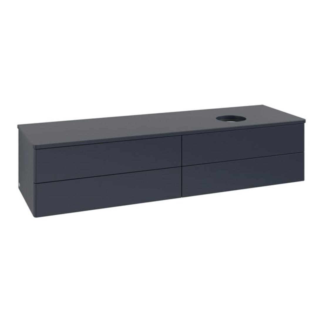 V&B Waschtischunterschrank ohne Frontstruktur -Beleuchtung Antao 160x50cm, WBP-farbe Lac, md bl. m Lac