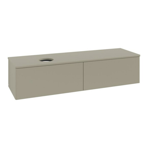 V&B Waschtischunterschrank ohne Frontstruktur -Beleuchtung Antao 160x50cm, WBP-farbe Lac, st. Gr m Lac