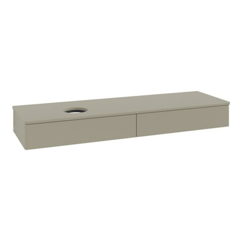 V&B Waschtischunterschrank ohne Frontstruktur -Beleuchtung Antao 160x50cm, WBP-farbe Lac, st. Gr m Lac