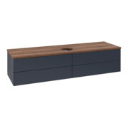 V&B Waschtischunterschrank ohne Frontstruktur -Beleuchtung Antao 160x50cm, WBP-farbe w. wal, md bl. m Lac-3