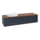 V&B Waschtischunterschrank ohne Frontstruktur -Beleuchtung Antao 160x50cm, WBP-farbe w. wal, md bl. m Lac-1