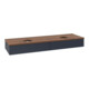 V&B Waschtischunterschrank ohne Frontstruktur -Beleuchtung Antao 160x50cm, WBP-farbe w. wal, md bl. m Lac-1