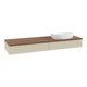 V&B Waschtischunterschrank ohne Frontstruktur -Beleuchtung Antao 160x50cm, WBP-farbe w. wal, si Gr m Lac-3