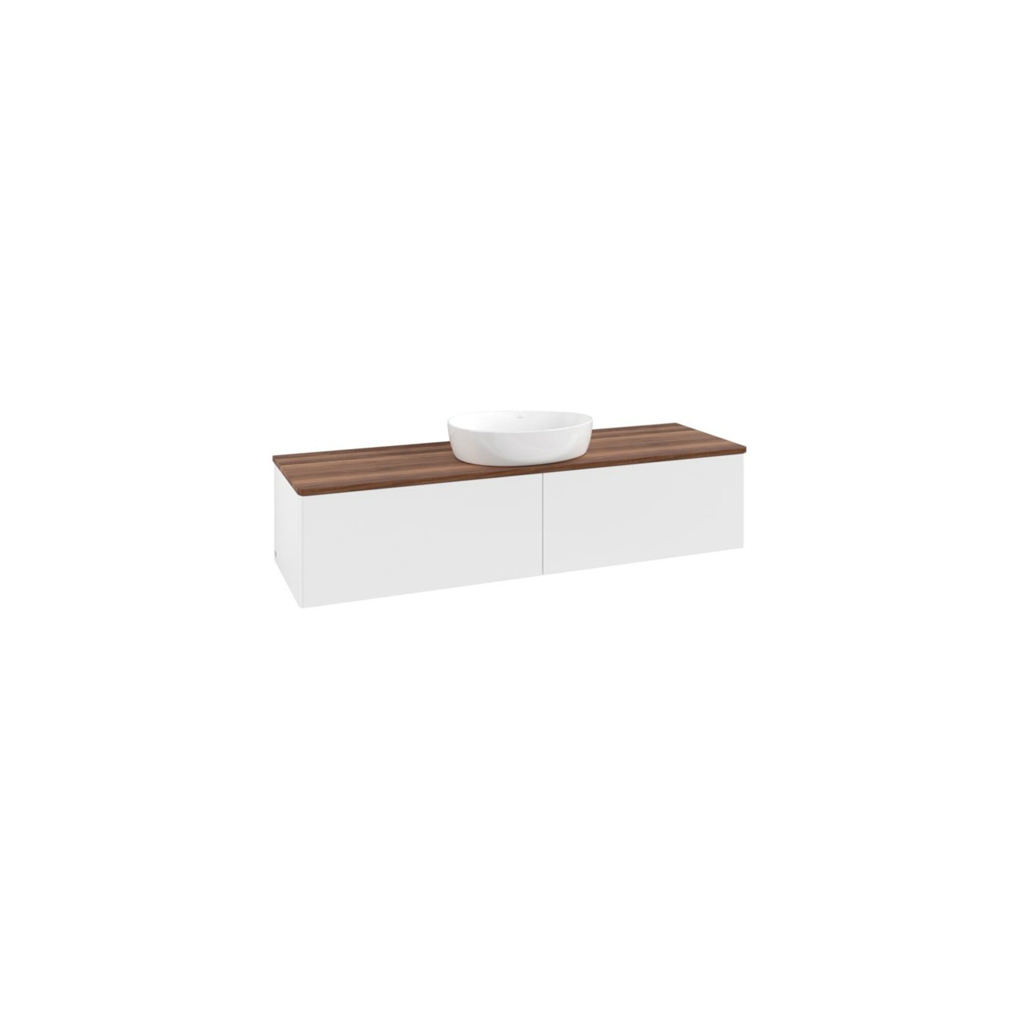V&B Waschtischunterschrank ohne Frontstruktur -Beleuchtung Antao 160x50cm, WBP-farbe w. wal, wh. m Lac ; Villeroy & Boch