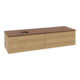 V&B Waschtischunterschrank ohne Frontstruktur -Beleuchtung Antao 160x50cm, WBP-farbe w. walnut, honey oak-3