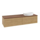V&B Waschtischunterschrank ohne Frontstruktur -Beleuchtung Antao 160x50cm, WBP-farbe w. walnut, honey oak-1
