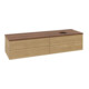 V&B Waschtischunterschrank ohne Frontstruktur -Beleuchtung Antao 160x50cm, WBP-farbe w. walnut, honey oak-3