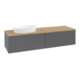 V&B Waschtischunterschrank ohne Frontstruktur -Beleuchtung Antao 160x50cm, WBP hon. Oa, Anthrac. m Lac-3